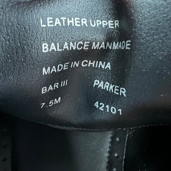 Bar III Men’s Parker Leather Cap Toe Dress Shoes Lace Up Light Brown Size 7.5M - Picture 9 of 9